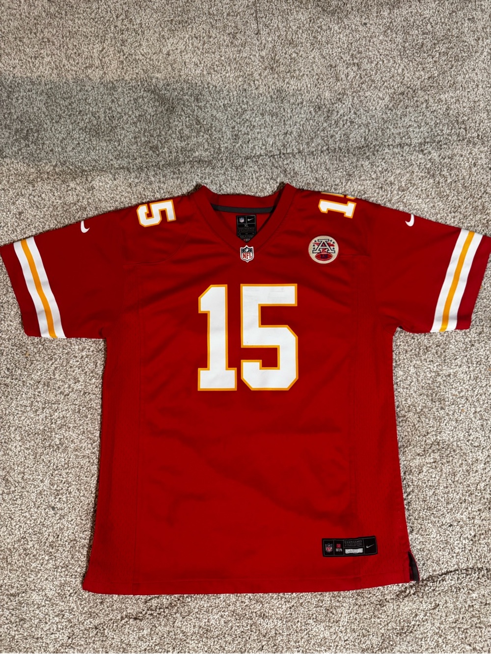 NFL Youth -Patrick Mahomes KC Chiefs Jersey with NFL Shield and Nike Tag